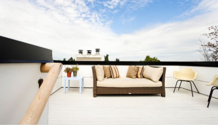rooftop deck in Baltimore and renovations 